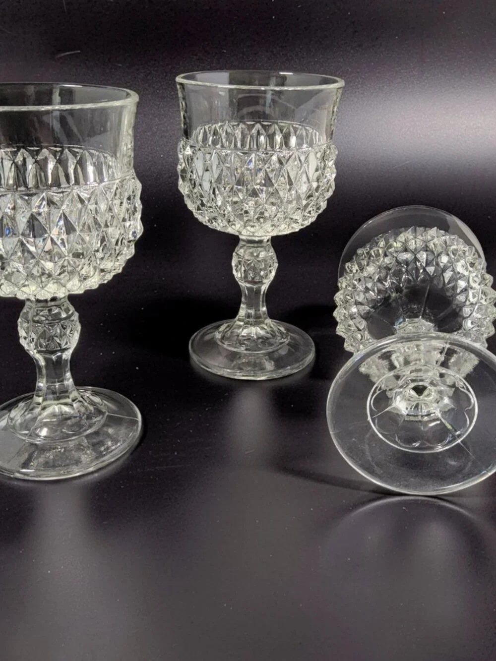 Indiana Glass goblets please additional
